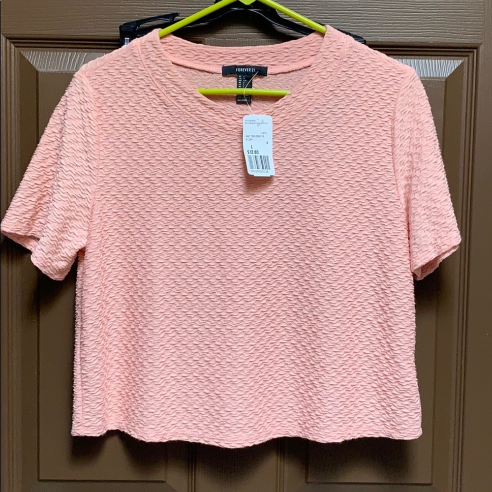 🆕Forever 21•pink crop top